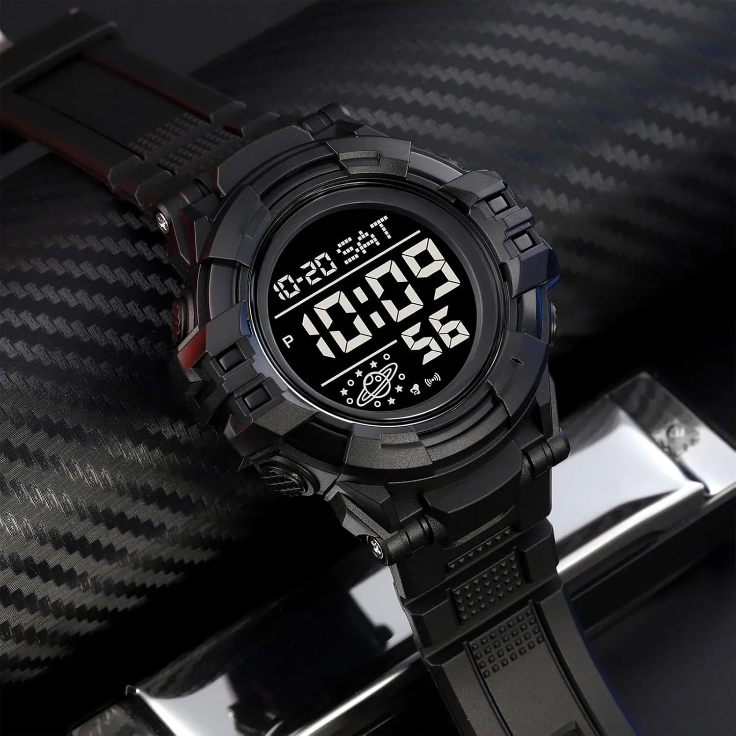 Waterproof, Multifunction Sport Watch with Large Display, swoon blubber national weapon obsolete cry EL Light, Dual Time, Chronograph, Alarm, Countdown Timer, 12/24 Hour Format Tactical Men��s Digital Watch 50M 