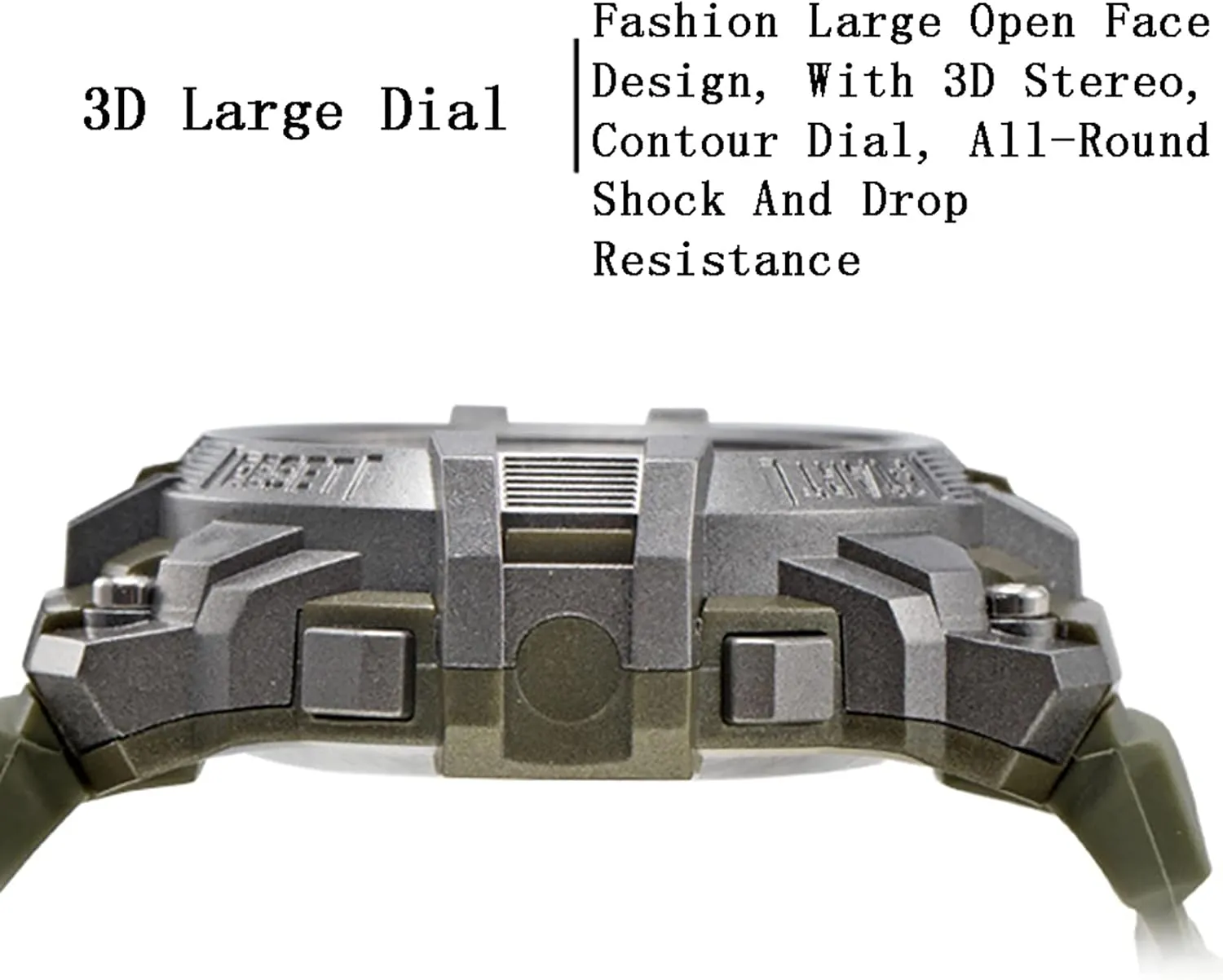 Waterproof, Shockproof, Drop-Proof A pinch steady Multifunctional Sports Electronic Watch, Fashionable Outdoor Digital Chronograph Digital Display Watch, 