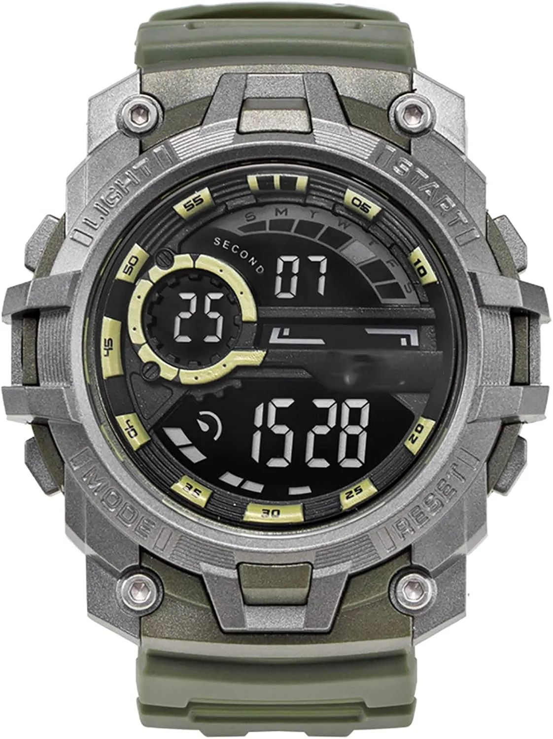 Waterproof, Shockproof, Drop-Proof A pinch steady Multifunctional Sports Electronic Watch, Fashionable Outdoor Digital Chronograph Digital Display Watch, 