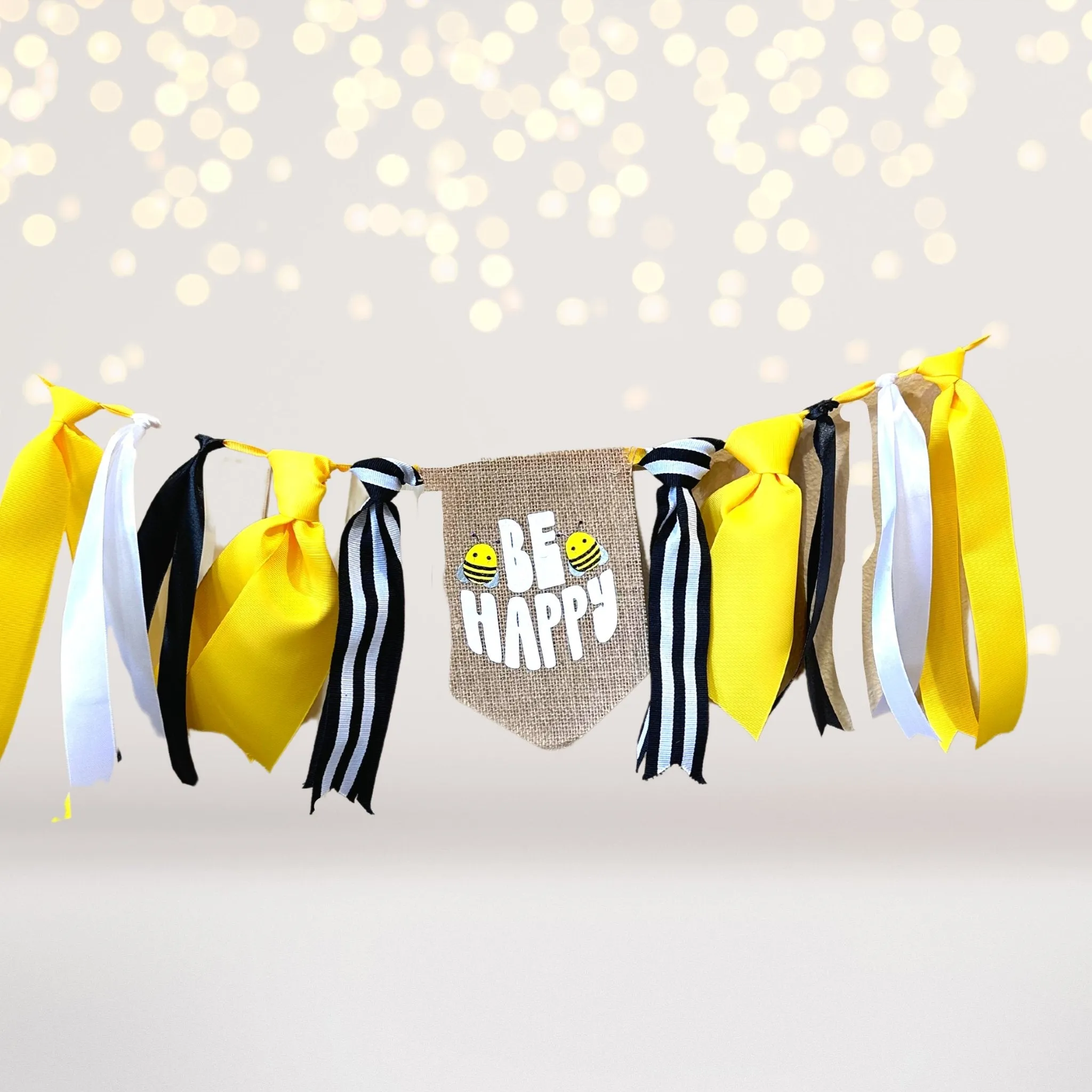 White and Black Bee Party Supplies-Sleepover Kit