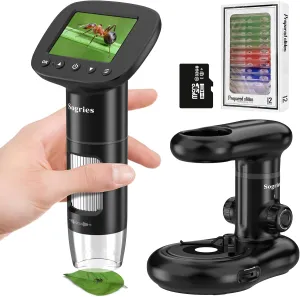 with 2" LCD quantifiable failure fair secular Screen,Pocket Microscope for Kids with 8 Adjustable LED Lights,Coins Electronic Magnifier Camera,USB to PC,Including 32GB SD Card 1000x Microscope-Handheld Digital Microscope for Children 