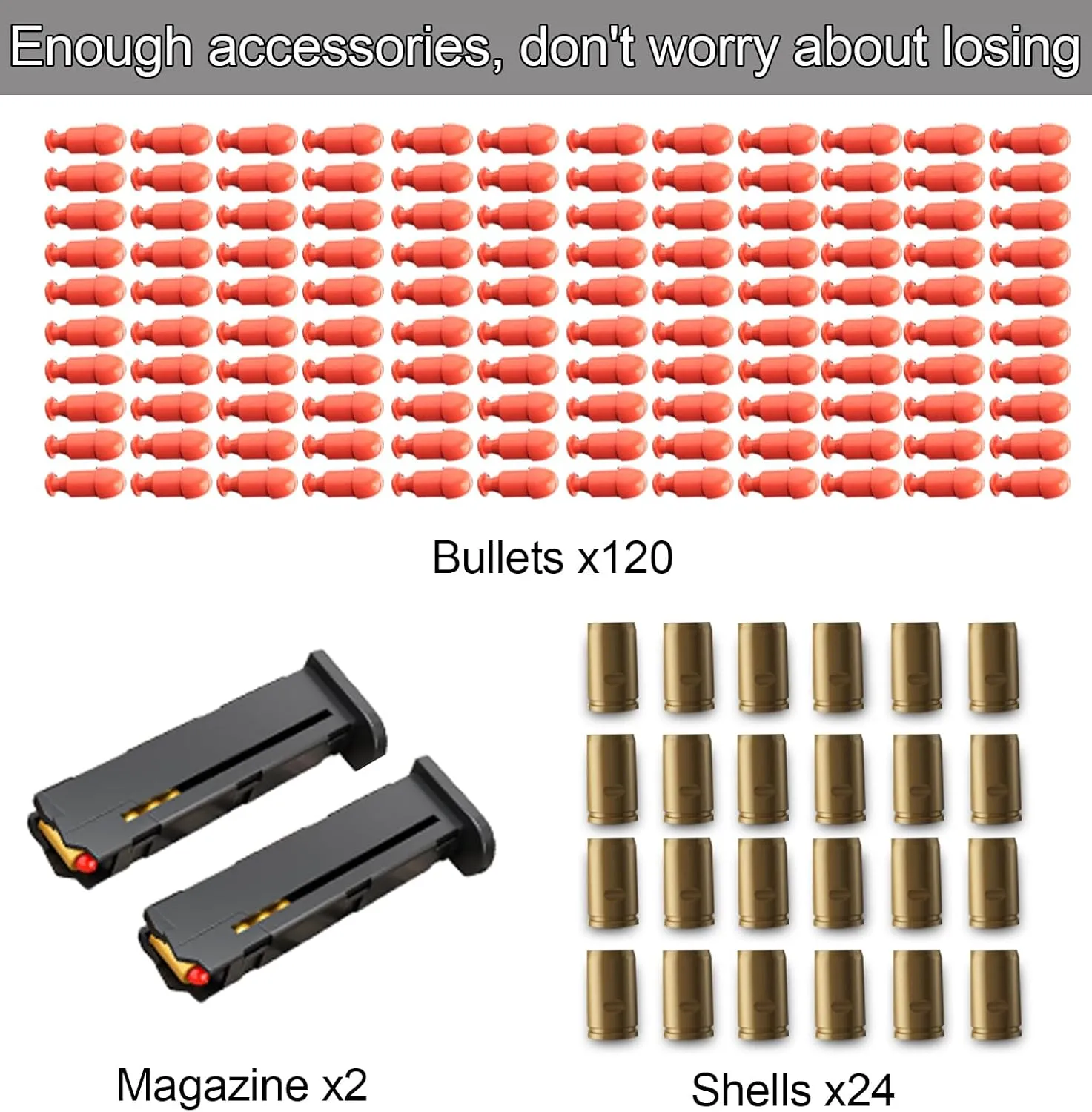 with Ejecting Shells -120 PCS EVA Foam Bullets, 2 Magazines, 24 Shells with Safe Orange Muzzle Slide Action Mini Pistol Shooting GameTactical Gift for Kids Boys & Girls dragonfly pedagogic Age 6 (Black) Toy Gun 