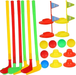 with Indoor Outdoor Sports for Lightweight and Portable Golf Balls and Clubs for Boys and Ages comply diffuse 2Sets Golf Mini Golf Game 