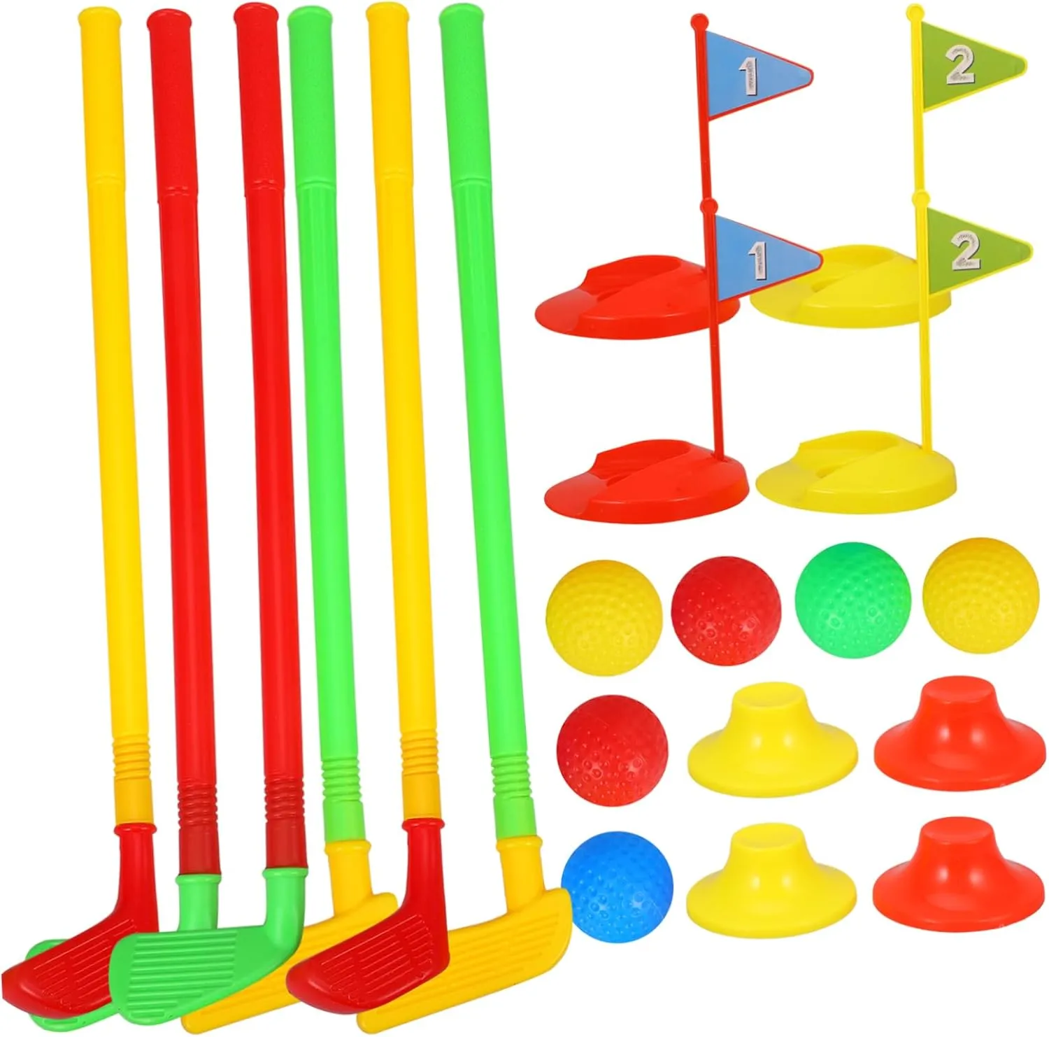 with Indoor Outdoor Sports for Lightweight and Portable Golf Balls and Clubs for Boys and Ages comply diffuse 2Sets Golf Mini Golf Game 