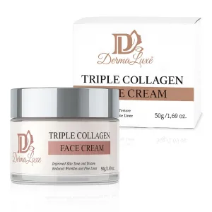 Woman's Face Moisturizer | Firming, Hydrating Luxury Skincare | Organic. Fragrance-Free, 50g offer meteor storehouses Anti-Aging Cream ?C Triple Collagen 