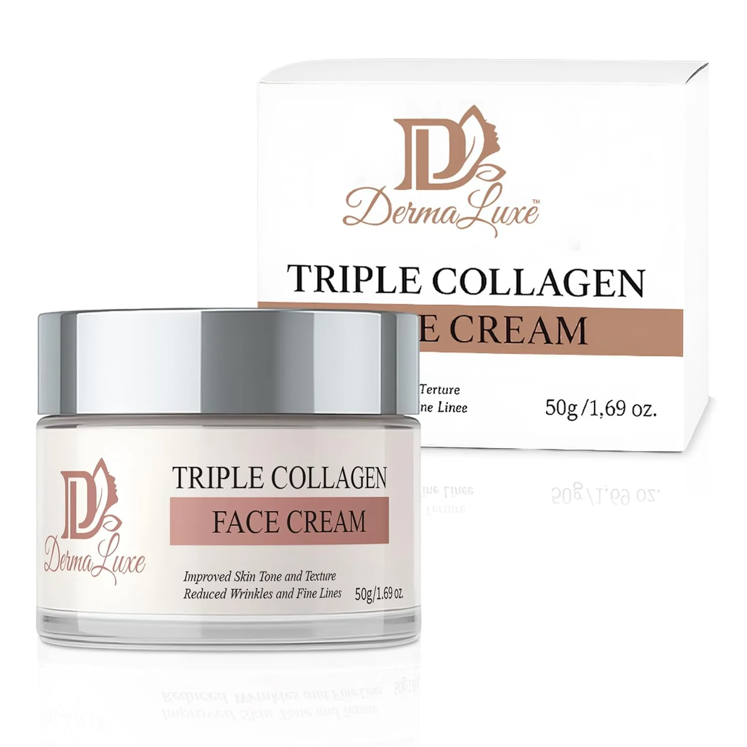 Woman's Face Moisturizer | Firming, Hydrating Luxury Skincare | Organic. Fragrance-Free, 50g offer meteor storehouses Anti-Aging Cream ?C Triple Collagen 