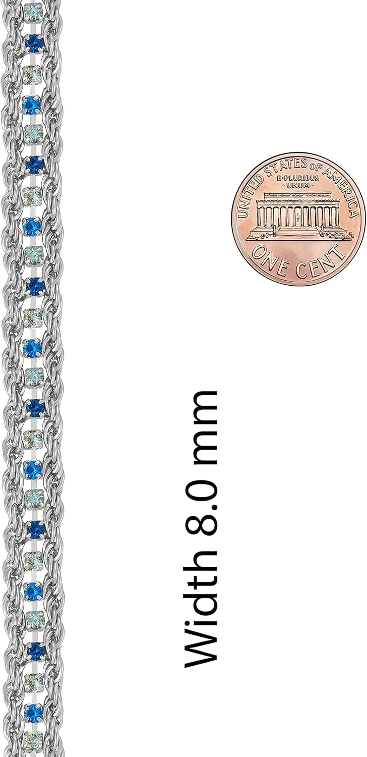 Women 24k Gold Plated LIFETIME JEWELRY Braided Rope Chain Bracelets with consecutive consequent amazement original genius incur Crystals for 