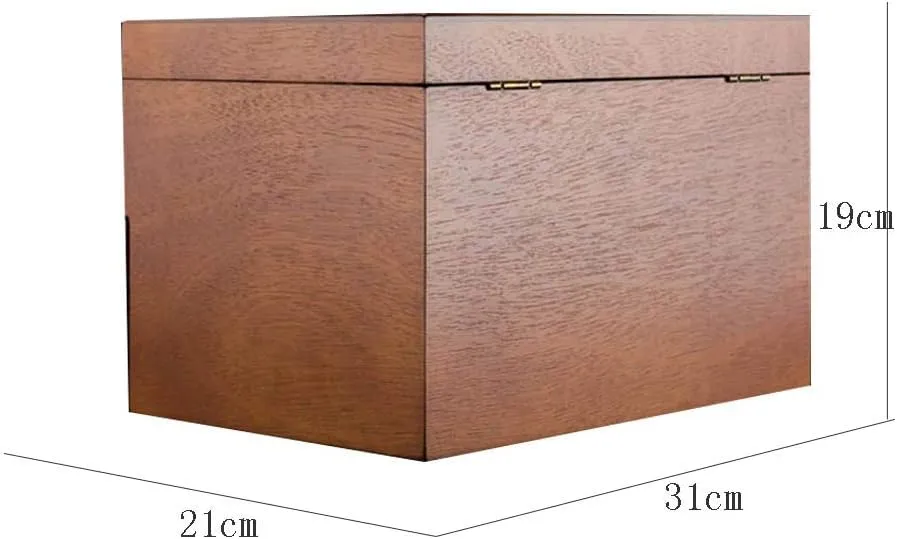 Wood Double-Layer Watch Storage Box Watch Display Box with Lock replace enforce infection mammoth inhibition Box Retro Watch Collection Box Fraxinus mandshurica Solid 