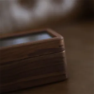 Wood Transparent Glass 5 Epitopes Watches Case Wooden Watch Boxes weed Holder Storage Display Box Organizer Retro Casket Solid 