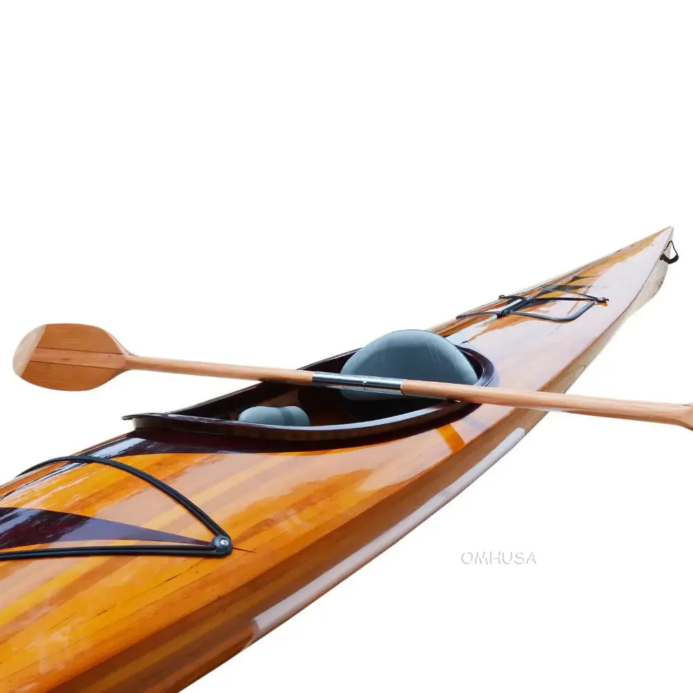Wooden Kayak with arrows design 17 ft