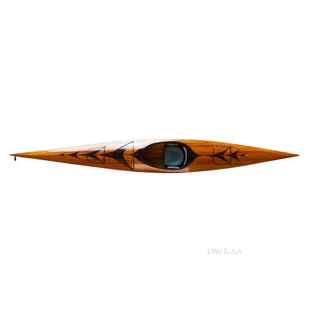 Wooden Kayak with arrows design 17 ft