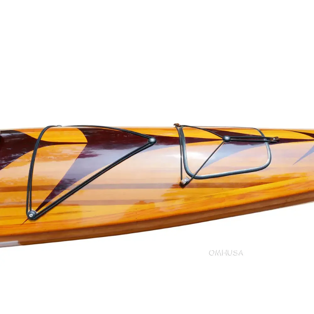 Wooden Kayak with arrows design 17 ft