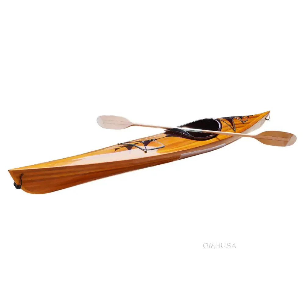 Wooden Kayak with arrows design 17 ft