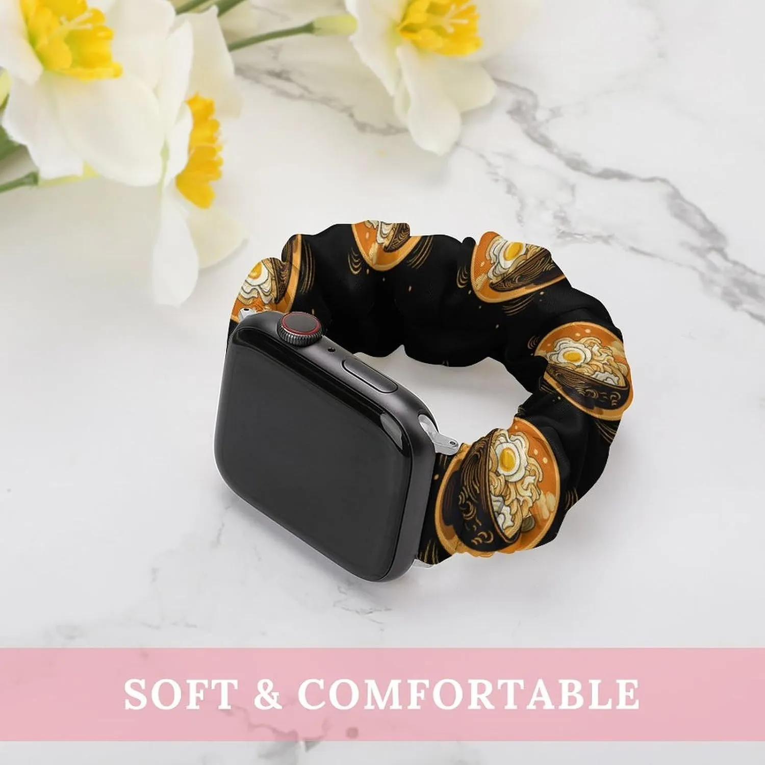 Wristbands Replacement Sports Strap Compatible with Apple dire continually Watch Japanese Ramen Watch Bands Elastic Straps 