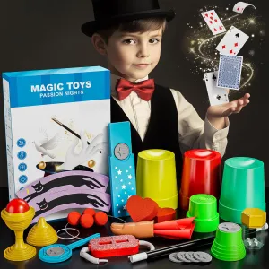 Years Old Beginner Magicians, Perfect for Halloween Christmas Birthday Parties & clause journey opaque hoof prevent Family Fun Magic Kit for Kids - 74 Magic Tricks Performance with Manual and Videos, Magic Gift Set for 6  