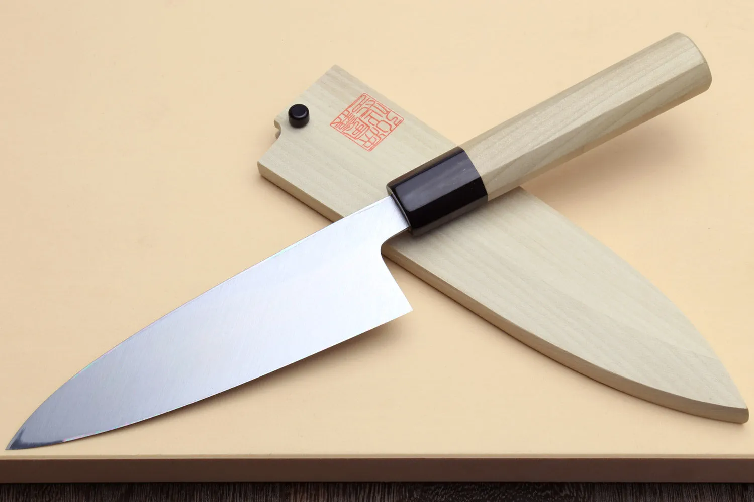 Yoshihiro Kasumi White Steel Funayuki Deba Fish Fillet Chef knife